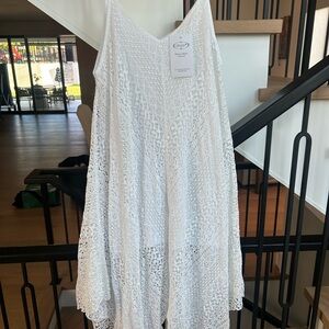 Elegant White Lace Dress